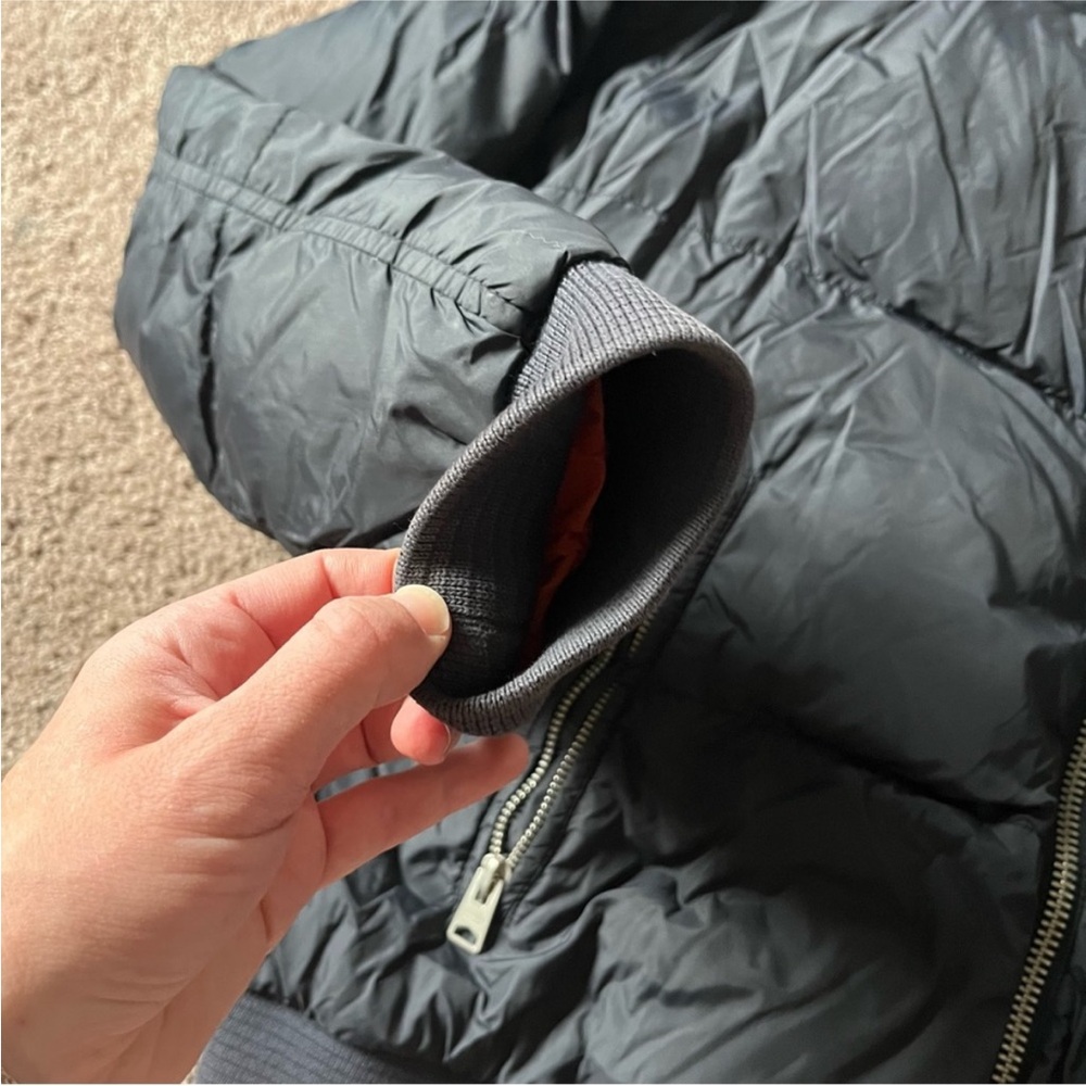 AllSaints Black Bomber Puffer Jacket - Picture 6 of 9
